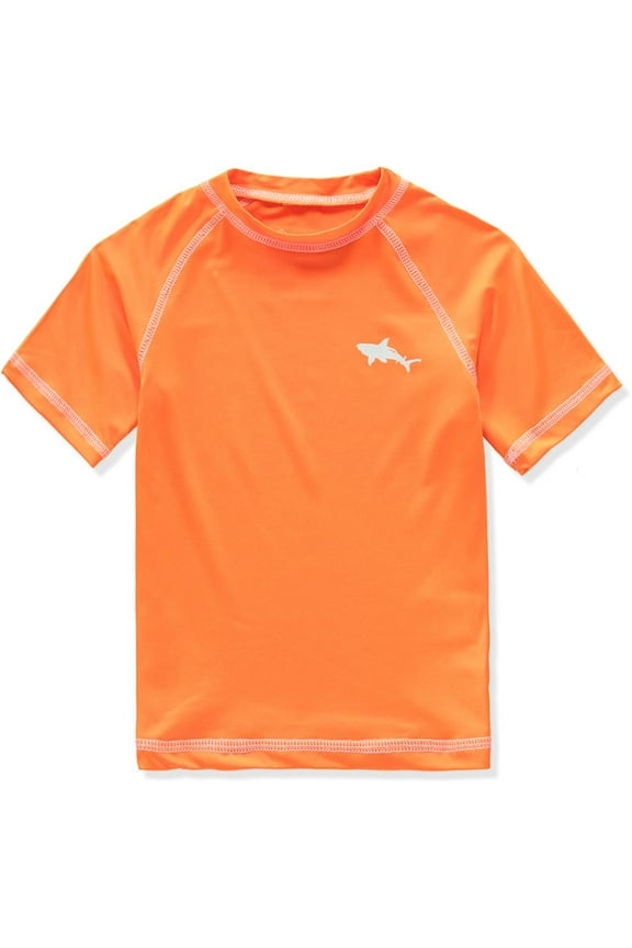 Boys 2T-18 Shark Rash Guard Short Sleeve Long Sleeve Rashguard Swim Shirt UPF 50+