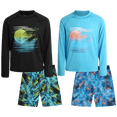 thumbnail image 1 of Big Chill UPF 50+ Boys Rash Guard Set,10-12 Polyester Multicolor, 1 of 7