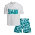 thumbnail image 1 of Big Chill Boys Swim Set - UPF50+ Short Sleeve Rash Guard Swim Shirt and Swim Trunks 2 Piece Set, 1 of 7