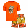 thumbnail image 1 of Big Chill Boys Rash Guard Swim Set - Short Sleeve Rash Guard Swim Shirt & Swim Trunks (6-14), 1 of 4