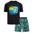 thumbnail image 1 of Big Chill Boys Rash Guard Swim Set - Short Sleeve Rash Guard Swim Shirt & Swim Trunks (6-14), 1 of 6