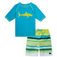 thumbnail image 1 of Big Chill Boys Rash Guard Swim Set - Short Sleeve Rash Guard Swim Shirt & Swim Trunks (6-14), 1 of 6