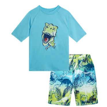 Big Chill Boys' Rash Guard Swimsuit - 2 Piece Rash Guard and Swim Trunks for Boys (Sizes: 4-12)