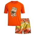 thumbnail image 1 of Big Chill Boys Rash Guard Swim Set - Short Sleeve Rash Guard Swim Shirt & Swim Trunks (6-14), 1 of 7
