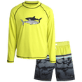 thumbnail image 1 of Big Chill Boys Swim Set - Boys Rash Guard Swim Set - UPF 50+ Rash Guard Long Sleeve Swim Shirt Board Short Swim Trunks (5-14), 1 of 7