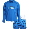 thumbnail image 1 of Big Chill Boys Swim Set - Boys Rash Guard Swim Set - UPF 50+ Rash Guard Long Sleeve Swim Shirt Board Short Swim Trunks (5-14), 1 of 8