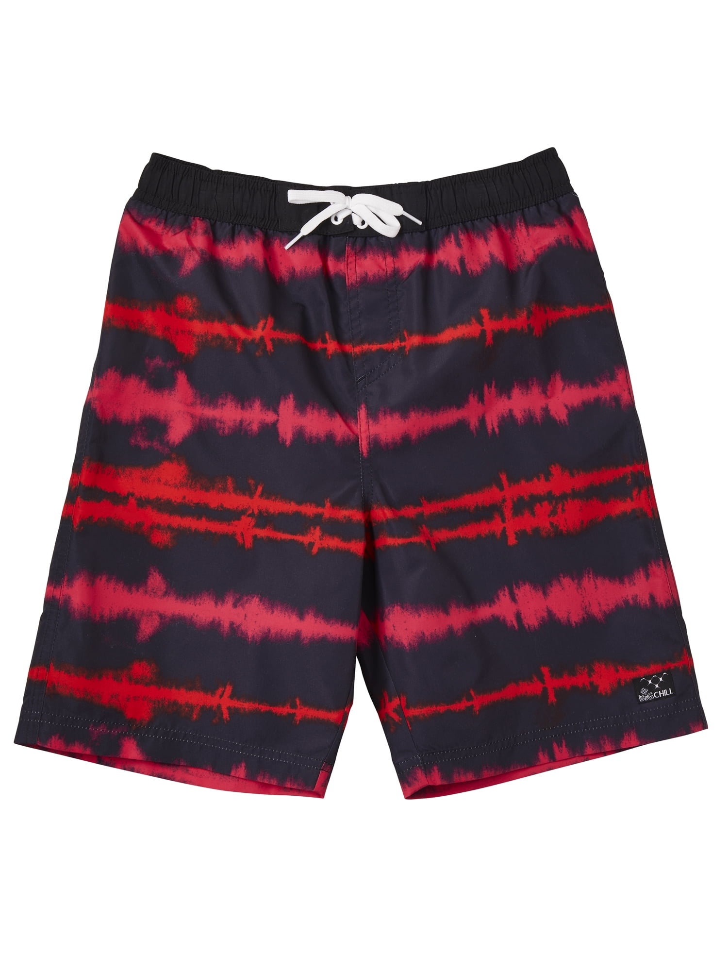 Big Chill Boys Tie Dye Stripe Swim Trunks, Sizes 418