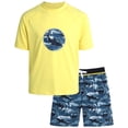 thumbnail image 1 of Big Chill Boys UPF 50+ Rash Guard & Swim Trunks 2-Piece Swimwear Set, Size 4-14, 1 of 6