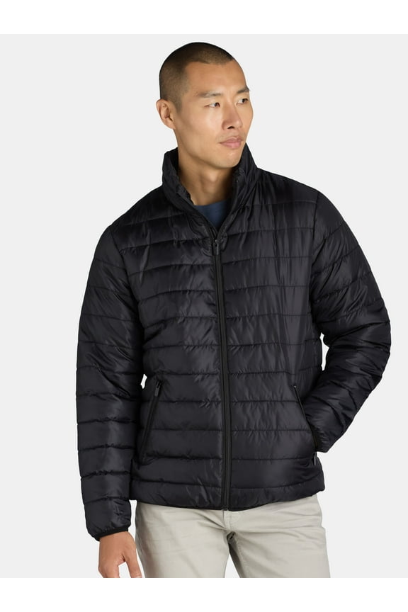 Men’s Midweight Quilted Puffer Jacket, Sizes M-XXL
