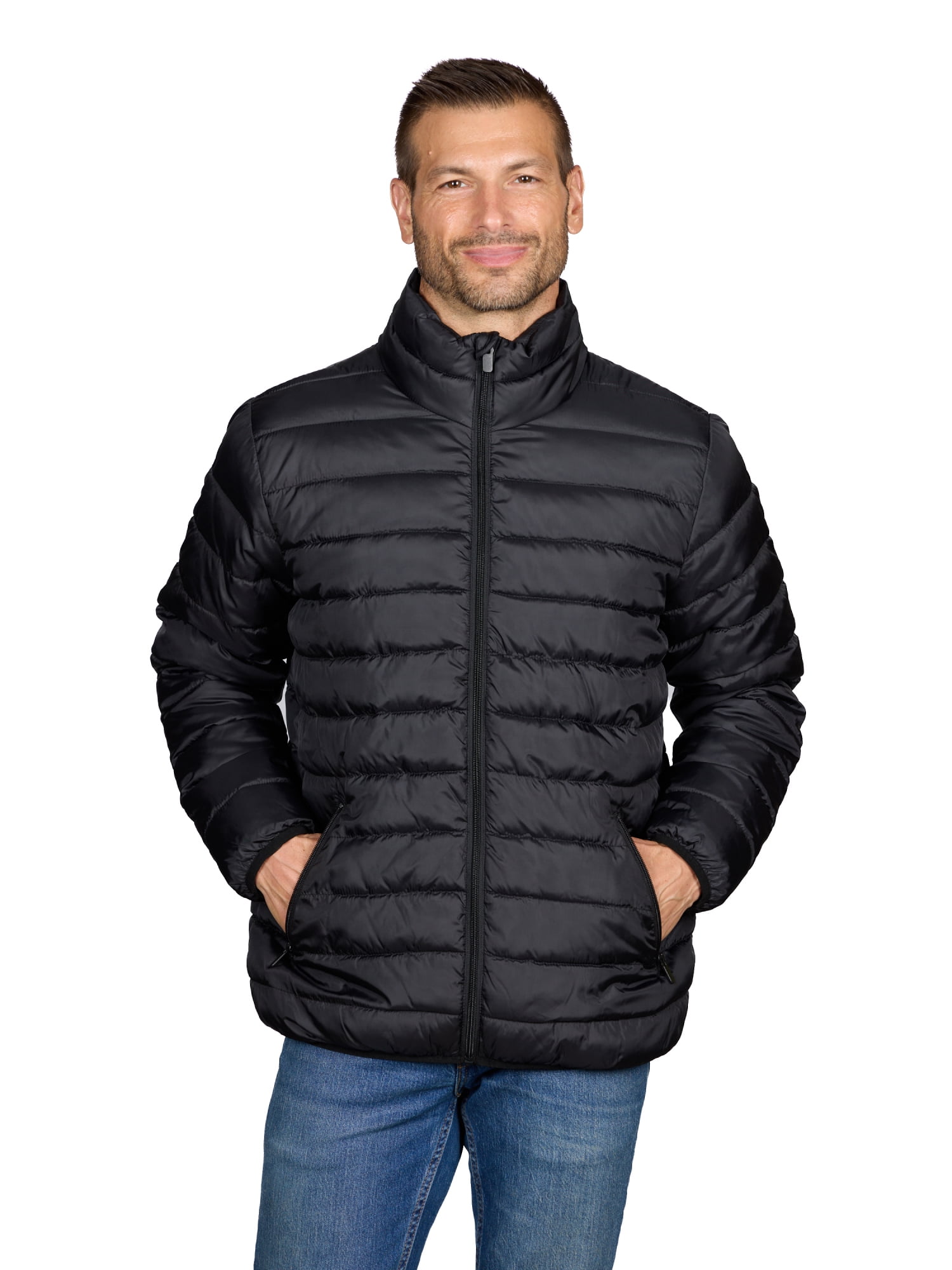 Men’s Midweight Quilted Puffer Jacket, Sizes M-XXL