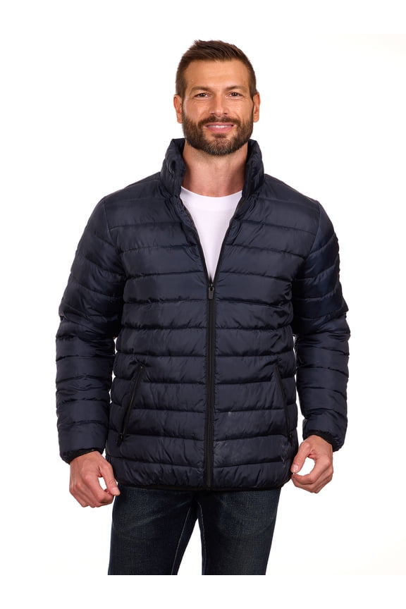 Men’s Midweight Quilted Puffer Jacket, Sizes M-XXL