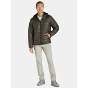 BIG CHILL Men’s Midweight Quilted Puffer Jacket with Hood, Sizes M-XXL