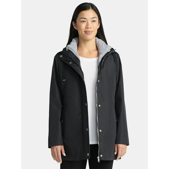 Big Chill Women's and Women's Plus 3 in 1 Systems Jacket with Hood, Sizes S-3X