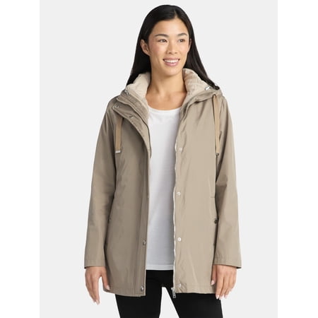 Big Chill Women's and Women's Plus 3 in 1 Systems Jacket with Hood, Sizes S-3X