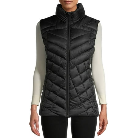 Big Chill Women's Chevron Quilted Down Blend Puffer Vest