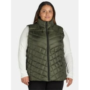 Big Chill Womens Chevron Quilted Puffer Vest, Midweight, Sizes S-3X