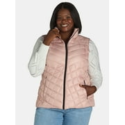 Big Chill Women's Chevron Quilted Puffer Vest, Midweight, Sizes S-3X