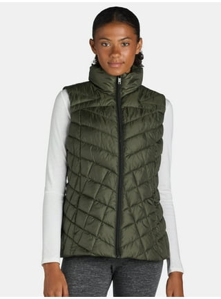 Green down vest women's best sale