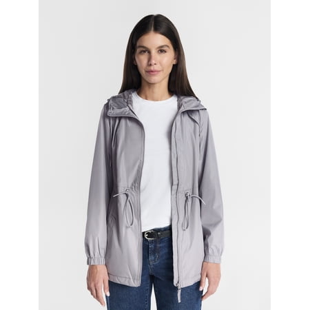 Big Chill Women's and Women's Plus Lined Anorak Jacket with Hood, Sizes S-3X