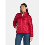 Big Chill Women's and Women’s Plus Packable Puffer Jacket, Lightweight, Sizes S-3X