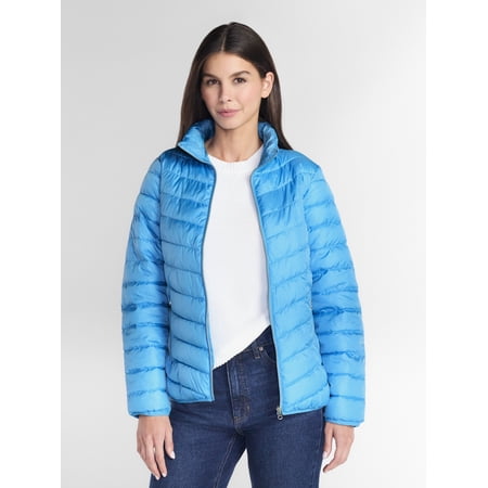 Big Chill Women's and Women's Plus Quilted Packable Puffer Jacket, Sizes S-3X