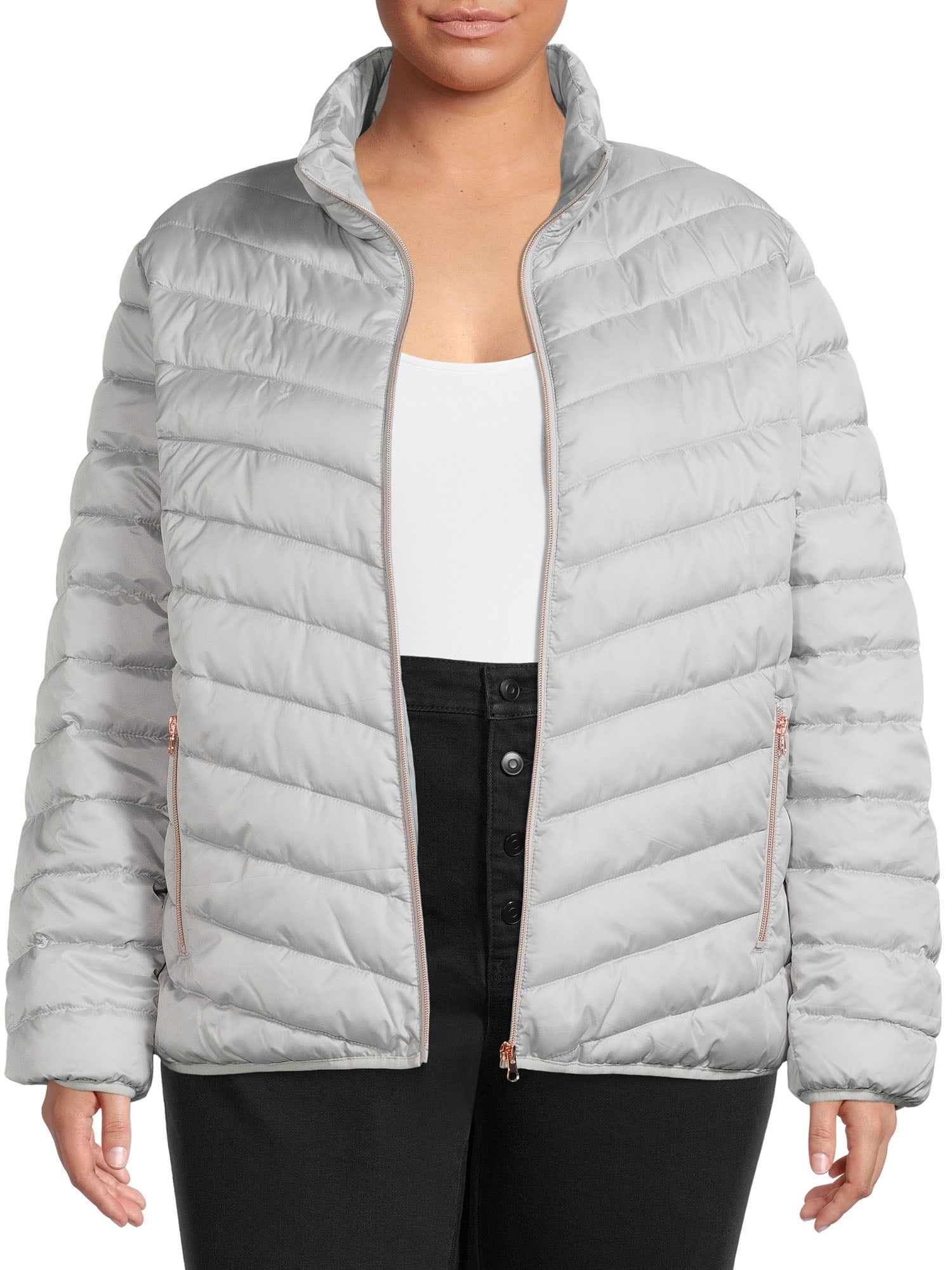 Big Chill Women's Plus Size Puffer Jacket - Walmart.com