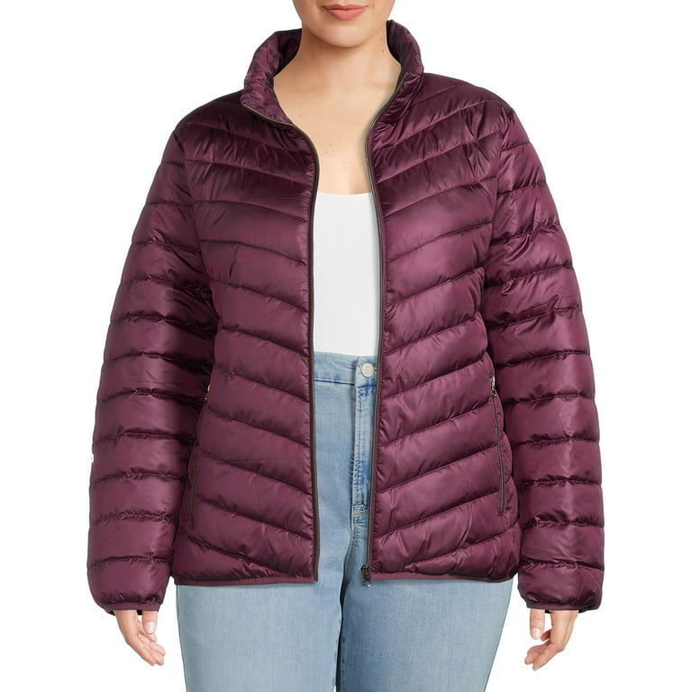 Big Chill Women's Plus Size Puffer Jacket - Walmart.com