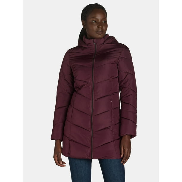 【新品】RUFFLOG STRAIGHT QUILT PUFFER JACKET Isla Women's Chevron Quilted Puffer Jacket – Nobis - US
