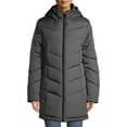 thumbnail image 1 of Big Chill Women's and Women's Plus Chevron Quilted Puffer Jacket with Hood, Sizes S-3X, 1 of 3