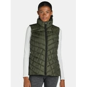 BIG CHILL Women's and Women's Plus Chevron Quilted Puffer Vest, Midweight, Sizes S-3X