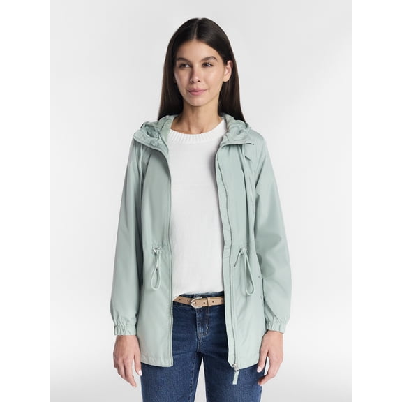 Big Chill Women's and Women's Plus Lined Anorak Jacket with Hood, Sizes S-3X