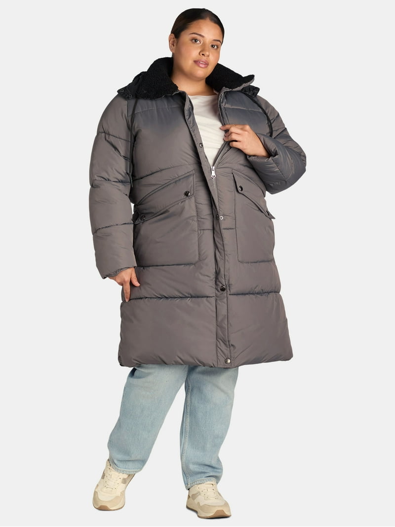 Big Chill Puffer Coat women's Heavyweight Hooded Jacket