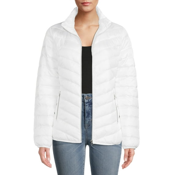 Big Chill Women's and Women’s Plus Packable Puffer Jacket, Midweight, Sizes S-3X