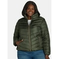 thumbnail image 1 of Big Chill Women's and Women’s Plus Packable Puffer Jacket, Midweight, Sizes S-3X, 1 of 7