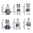 thumbnail image 1 of Big Christmas Dolls Decoration 20/28/33cm Blue Series Retractable Plush Santa Snowman Doll Ornaments Home Decoration,A, 1 of 5