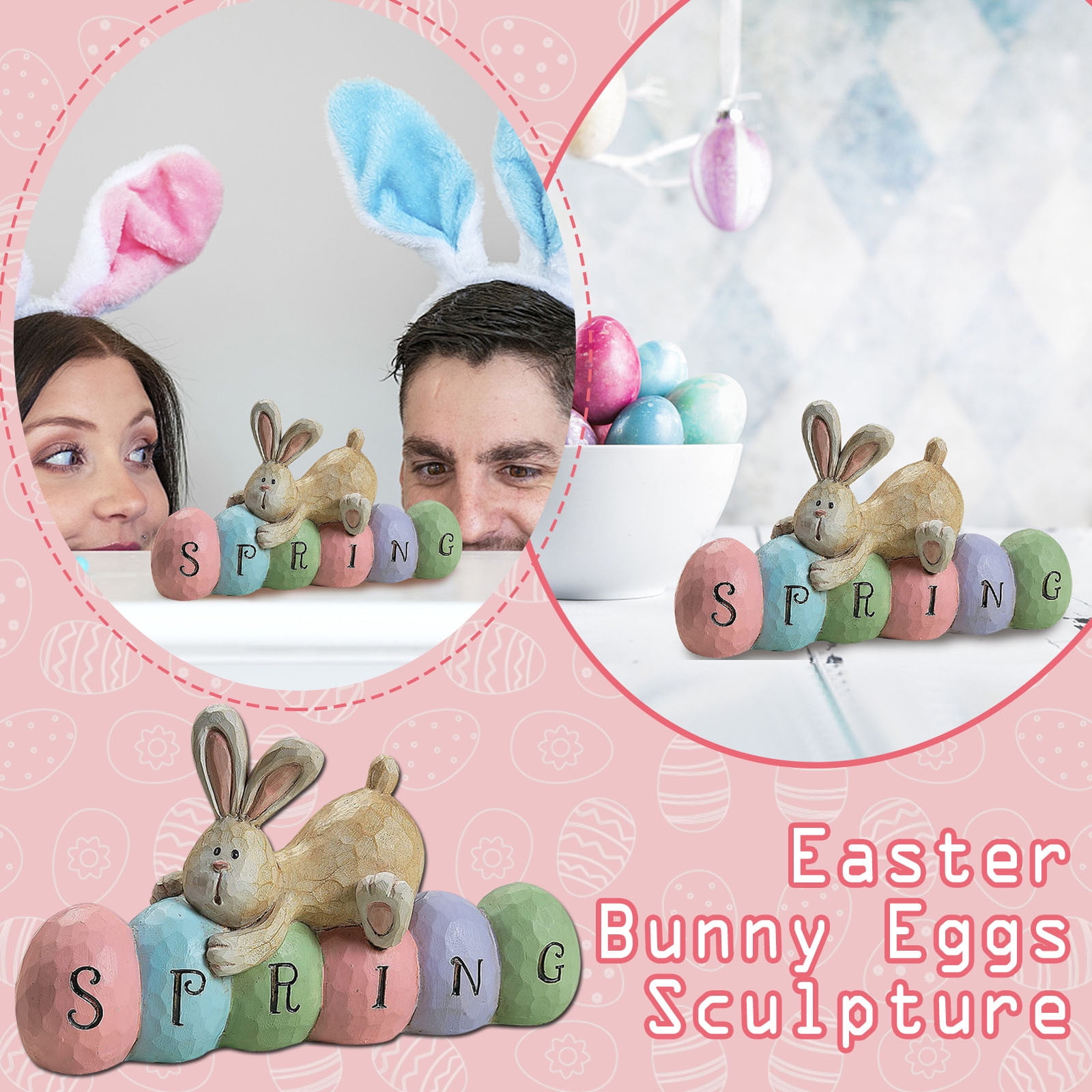 Big Christmas Ornament Easter Decorations HandPainted Easter Eggs