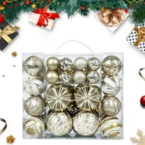 Big Christmas Ornaments Balls - 48Pcs Christmas Ball Ornaments Christmas Tree Decoration Holiday Multiple Styles Ornaments for Christmas Trees Party Ball Decoration Christmas Decorations
