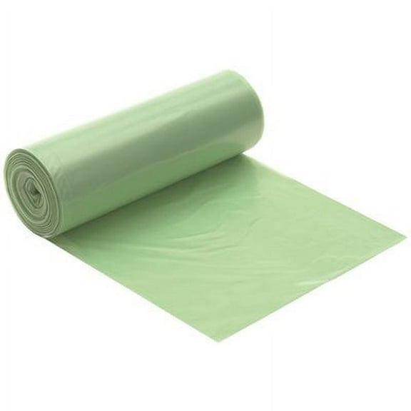 Big City-D Degradable Waste Liners, Green, 33x39, .07MIL | 10 rolls of 25/case