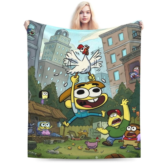 Big City Greens Bed Blanket 3D Printed Throw Blanket Lightweight Super Soft Air Conditioning Room All Season Blanket Sofa Couch Bed Fans Cartoon Blanket 60"X50"