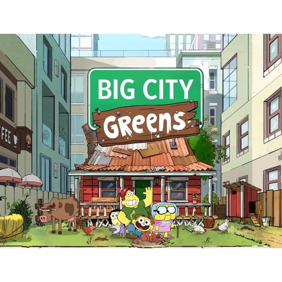 Big City Greens Cricket Tilly Bill Gramma Edible Cake Topper Image ABPID50930