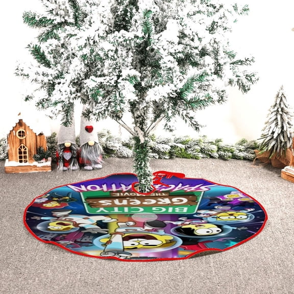 Big City Greens themed Christmas Tree Skirt 48inch premium collectible decor