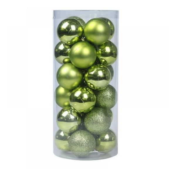 Big Clearance! 24ct 30mm Glorious Christmas Ball Ornaments, Shatterproof Christmas Tree Ornaments for Xmas Decoration