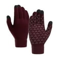 thumbnail image 1 of Gloves Pair Snow Under 5$, Red Inclusive Sizing Baberdicy Winter Upgraded Touch-Screen Anti-Slip Gloves Elastic Cuff Thermal Soft Knit Lining Gloves for Men Women, 1 of 4