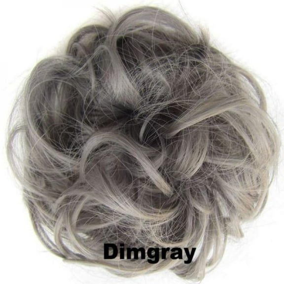 Big Clearance! Messy Hair Bun Hair Scrunchies Extension Curly Wavy Messy Synthetic Chignon for Women Hairpiece