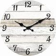 thumbnail image 1 of Large Wall Clock Battery Operated 20 Inch Silent Coastal Design Country Rustic Retro Decorative for Bathroom Kitchen Living Room Bedroom, 1 of 6