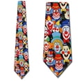 thumbnail image 1 of Big Clowns Allover Necktie Mens Tie, 1 of 3