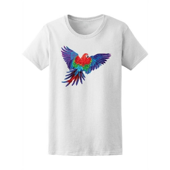 Big Colorful Parrot T-Shirt Men -Image by Shutterstock, Male 3X-Large