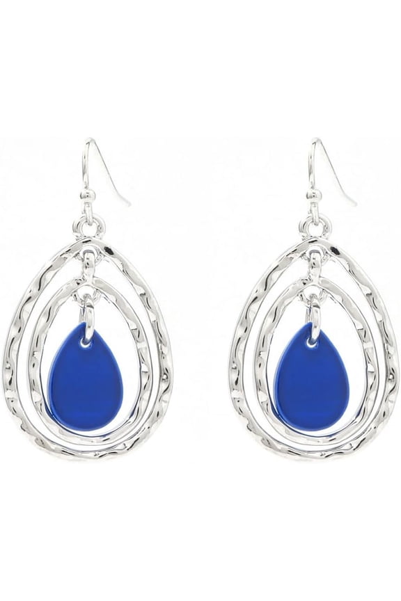 Big Colorful Shell Beads Earrings for Women Dangling Double Teardrop Beaded Geometric Fashion Jewelry Drop Earrings for Gifts[j1136]