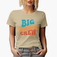 thumbnail image 1 of Big Cousin Crew, Group Name for Elder or Older Cousins, Groovy Retro Wavy Text Merch Gift, Tan T-Shirt, XL, 1 of 5