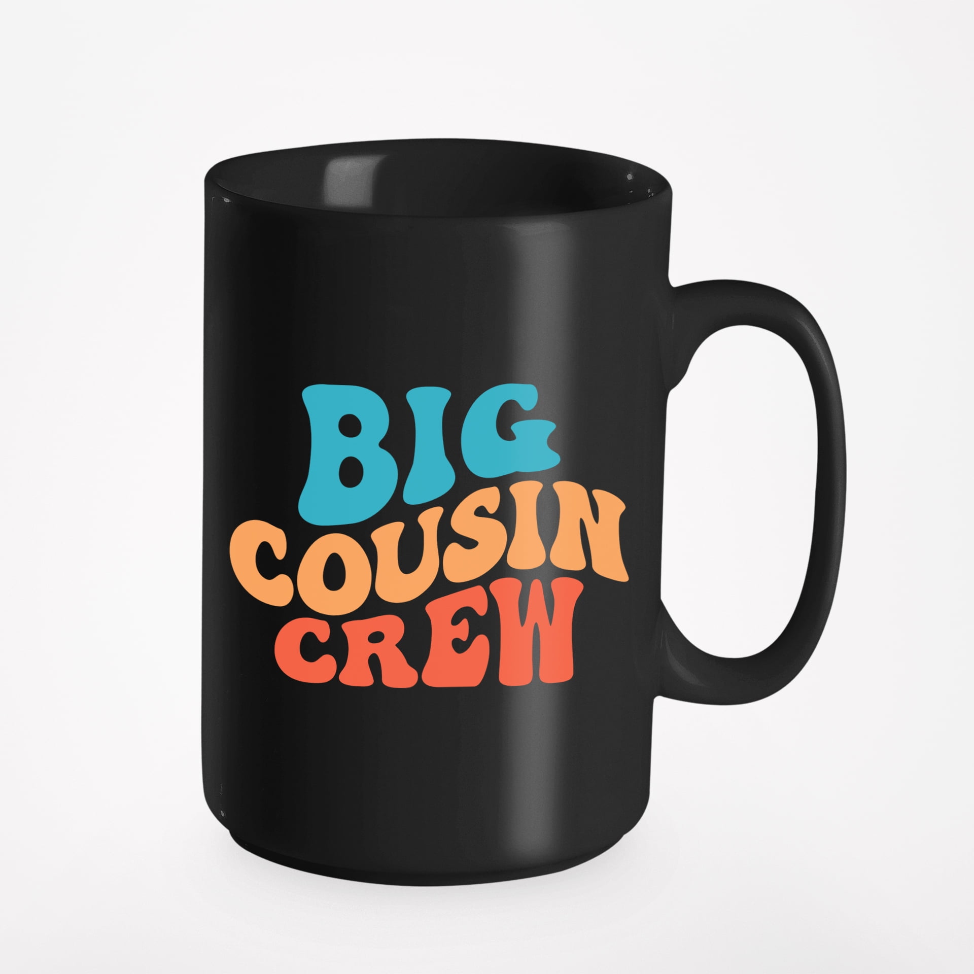 Big Cousin Crew, Group of Elder or Older Cousins, Groovy Retro Wavy ...